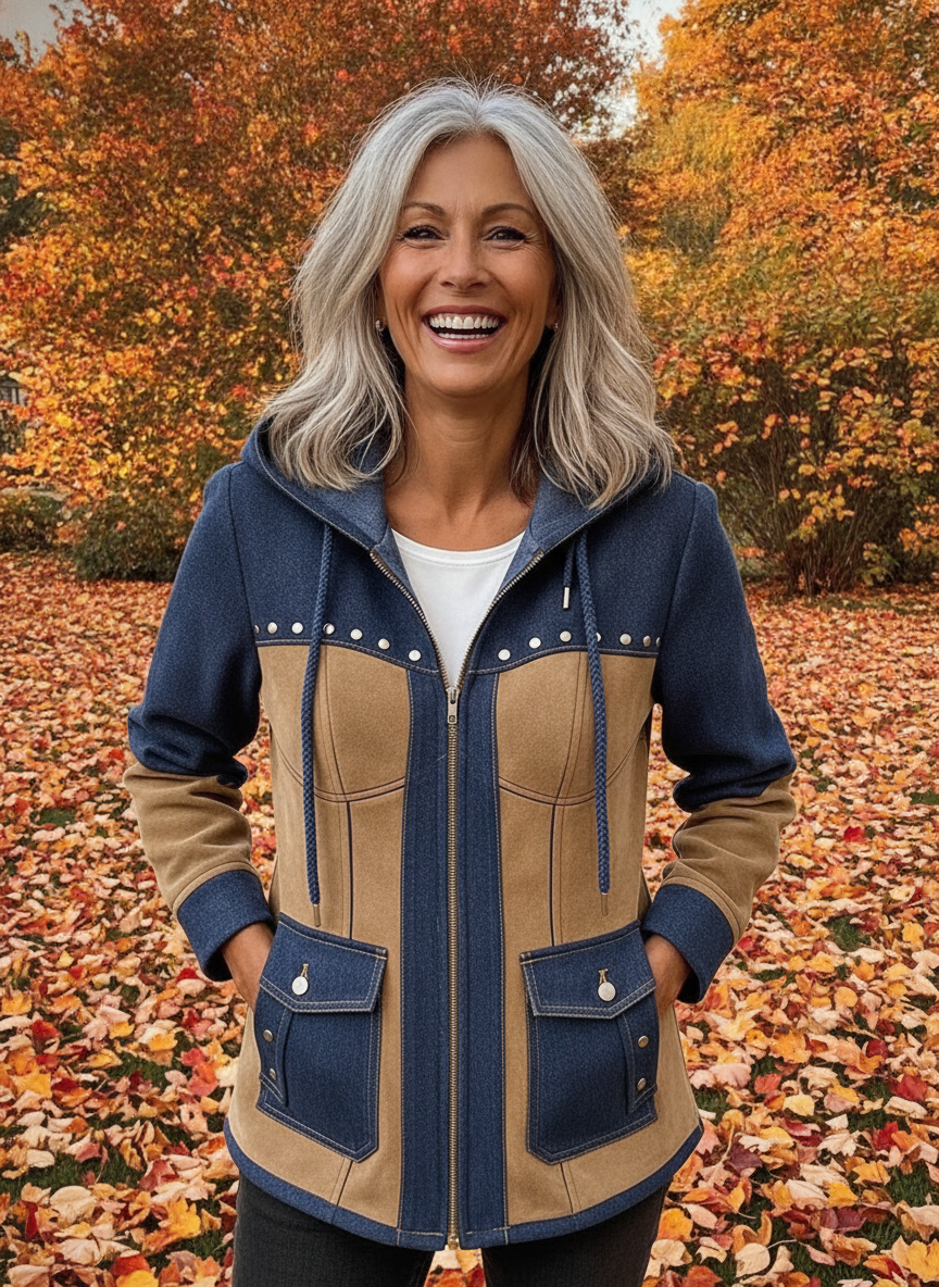 Sadie | Western-Inspired Two-Tone Jacket for Women