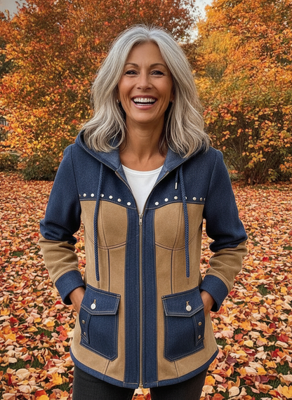Sadie | Western-Inspired Two-Tone Jacket for Women