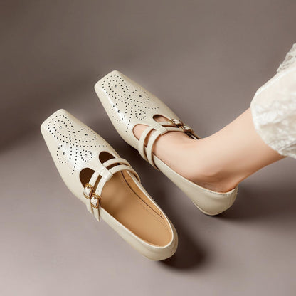 Marisol | Brogued Dual-Strap Mary Jane Pump